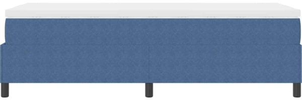 vidaXL Boxspringbett Blau und Weiß 203 x 90 x 60 cm Cordstoff 3337445 Bild 6