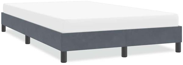 vidaXL Bettgestell ohne Matratze Dunkelgrau 120x210 cm Samt 4101350
