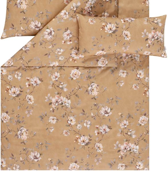 Estella Bettwäsche Lara 7954 740 Messing Mako Satin 200 x 220 + 2x 80 x 80 cm Bild 3