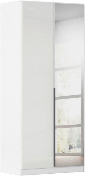OTTO home Drehtürenschrank Kleiderschrank Kleiderschränke Schrank Garderobe AGORDO mit Glasfront (in zwei Griff-Farben, Breiten 91-405 cm) durchdachte Innenausstattung, in 8 Breiten und 2 Höhen MADE IN GERMANY