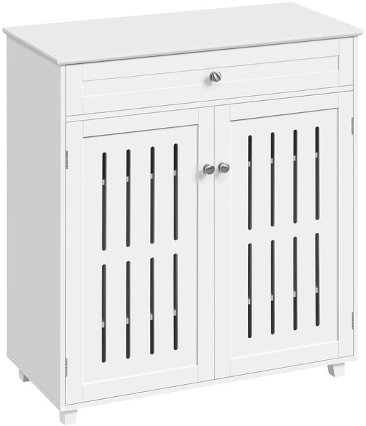 Yaheetech Schuhschrank mit verstellbaren Einlegeböden und Schublade, Holz, 78 x 37 x 85,5 cm, Weiß