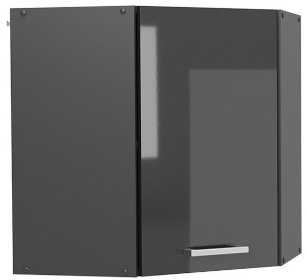 Eckhängeschrank R-Line Anthrazit Hochglanz 57 cm Vicco