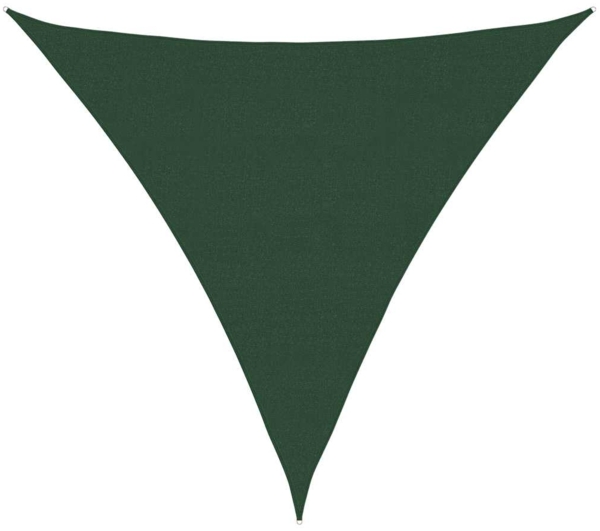 vidaXL Sonnensegel 160 g/m² Dreieckig Dunkelgrün 6x6x6 m HDPE 311487