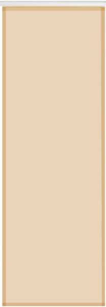 Bestlivings Flächenvorhang Noella beige - nude ohne Technik, 60x245 cm