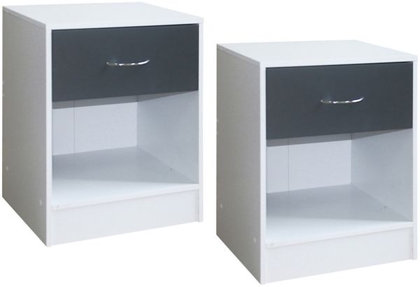 HTI-Living Nachtkommode Nachtschrank 2er-Set Thekla 4050 (Set, 2 St, 2 Nachtkommoden), Nachttisch Nachtkommode