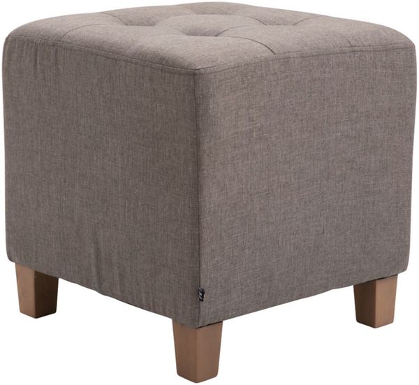 CLP 2er Set Sitzhocker Pharao, antik-hell mit hochwertiger Polsterung,taupe Bild 4