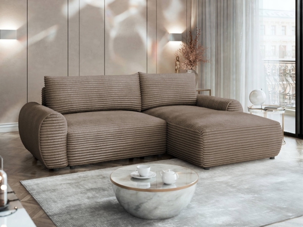 Ecksofa Blerkas (Farbe: Tilia 17, Seite: Rechts)