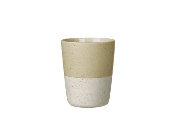 blomus Becher -SABLO- Trinkbecher: Zeitloses Design für den täglichen Gebrauch, 1-tlg, Steingut, 250ml, Spülmaschinengeeignet, Mikrowellengeeignet, Handwerkskunst