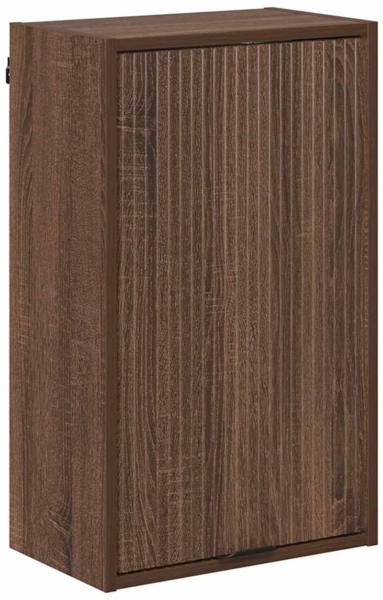 vidaXL Badezimmer Schrank mit Tür Braun Eichen-Optik 39 x 23,5 x 65 cm 883391