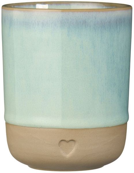 Farbauswahl - Ib Laursen Becher Tasse Steingut mit Herz 190ml 2467 hellgrün 42