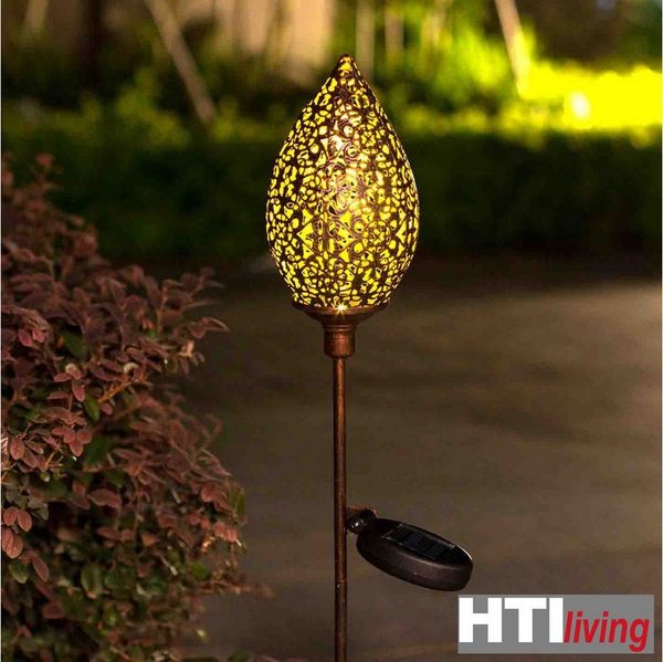 HTI-Living LED Solarleuchte Solarlampe Knospe Soley, Gartenstecker