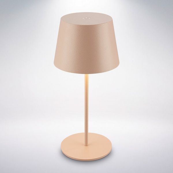 Briloner Leuchten LED Tischleuchte Tischlampe kabellos Akku Touch Dimmbar USB-C, LED wechselbar, 2700K, 9,5x20,5 cm, Indoor/Outdoor, Balkon, Terrasse, Wohnzimmer