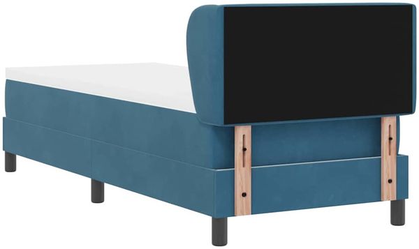 vidaXL Boxspringbett mit Kopfteil Dunkelblau 80 x 200 cm Samt 3340308 Bild 8