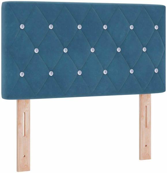 vidaXL Boxspringbett mit Kopfteil Dunkelblau 80 x 200 cm Samt 3340308 Bild 5