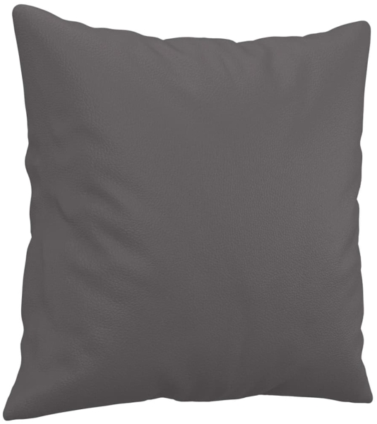 vidaXL 3-tlg. Sofagarnitur mit Kissen Grau Kunstleder 3201931 Bild 7