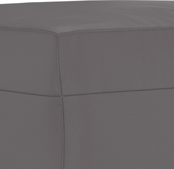 vidaXL 3-tlg. Sofagarnitur mit Kissen Grau Kunstleder 3201931 Bild 6