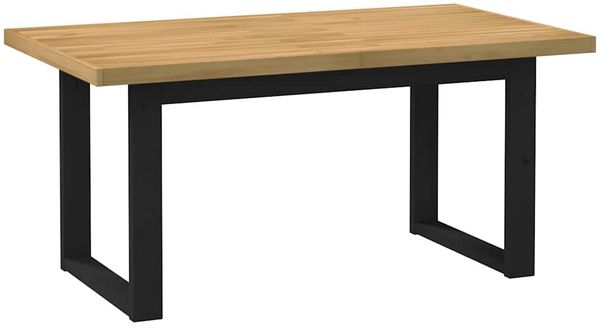 vidaXL Esstisch NOAIN U-Form-Beine 160x90x75 cm Massivholz Kiefer 4100044