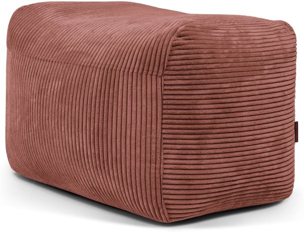 Sitzsack ‘Pouf Plus 70‘, Bezugstoff - Waves, 100% Polyester, Coral, 45x60x70 cm cm.