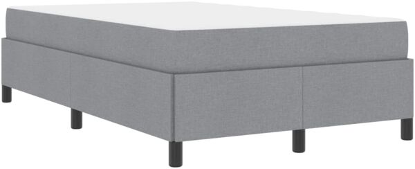 vidaXL Boxspringbett Hellgrau 120 x 200 cm Stoff 3398850 Bild 4