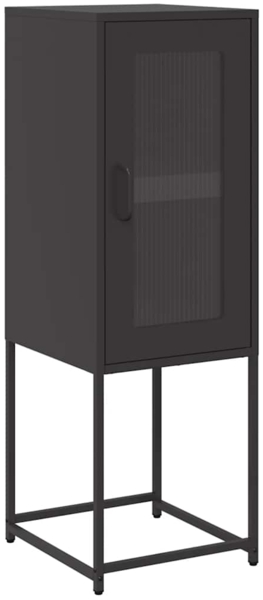 vidaXL Sideboard Schwarz 36x39x107 cm Kaltgewalzter Stahl 853398