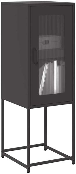 vidaXL Sideboard Schwarz 36x39x107 cm Kaltgewalzter Stahl 853398