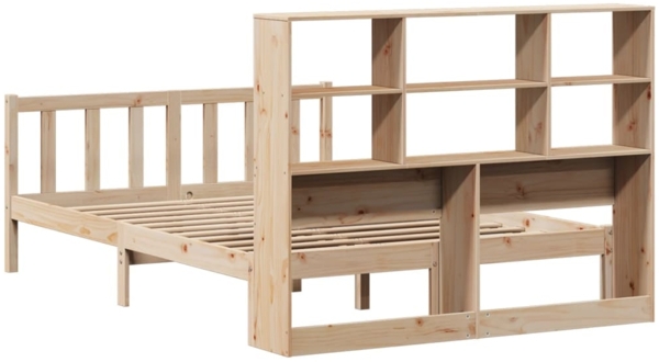 vidaXL Massivholzbett mit Regal ohne Matratze 150x200 cm Kiefernholz 3321706 Bild 7