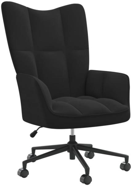 vidaXL Relaxsessel Schwarz Samt [328178]