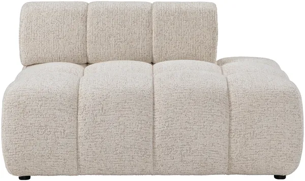 Vente-unique - FACIVIL Chaise longue Stoff Beige - B 94 cm x H 70 cm x L 125 cm
