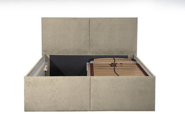 Halmon Schlafkomfort Betten Polsterbett Milano (Mit Stauraum unter der Liegefläche, erhältlich in 6 Größen, attraktiven Farben und zahlreichen Optionen), Seitenhöhe 32cm, inkl. Lattenrost bei Ausführung mit Matratze Bild 4