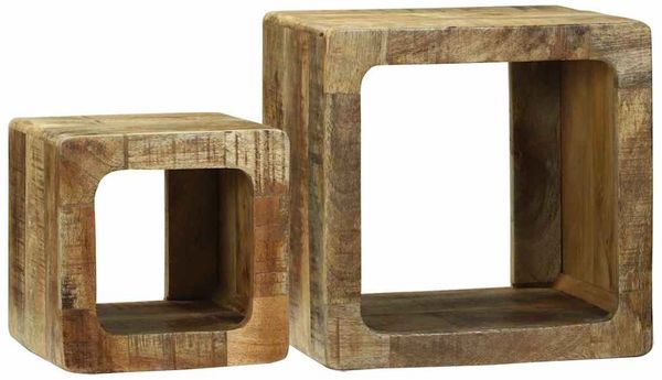 vidaXL TV-Einheiten 2 pcs Braun 36 x 30 x 36 cm Massivholz Mango 4104549