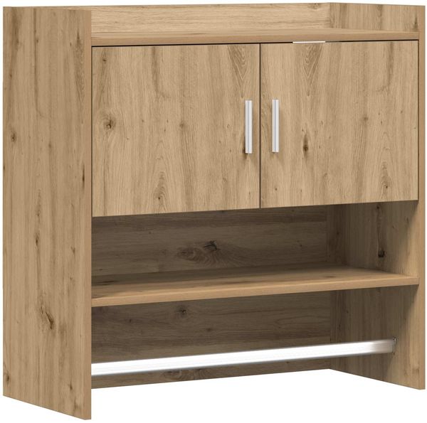 vidaXL Wandregal Wandhalterung Artisan-Eiche 80 x 36 x 80 cm 8011386
