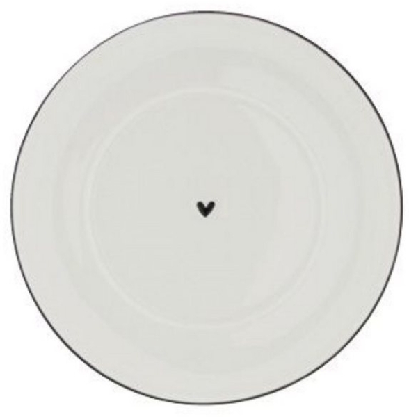 Bastion Collections Geschirr-Set Untertasse - HERZERL - weiß