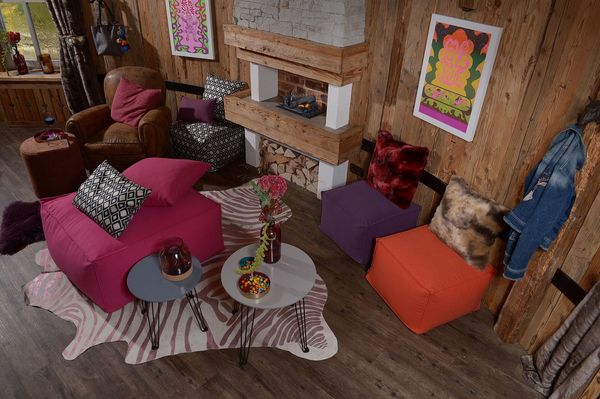 H.O.C.K. Sitzhocker H.O.C.K. Livigno Bean Cube Pouf 55x55x35cm, Hocker, Barhocker & Sitzhocker, Schminktischhocker, Wohnzimmer Hocker