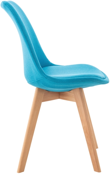 CLP Esszimmerstuhl Linares Mit Buchenholzgestell,türkis Stoff Bild 3