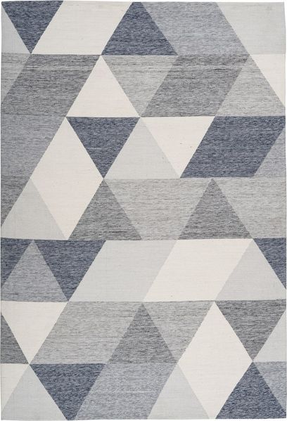 Teppich >Yoga< in Grau / Creme, 100% Polyester - 230x160cm (LxB)