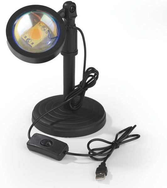 MAXXMEE LED-Sunset-Lampe - 180° dreh- und verstellbar - schwarz