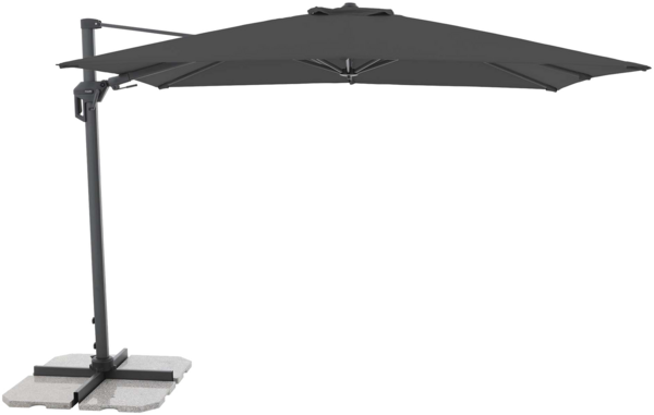 Doppler Sonnenschirm / Ampelschirm "Active Pendel Green Edition 310 x 210", inkl. Schutzhülle und Standkreuz, anthrazit, 310 x 210 cm