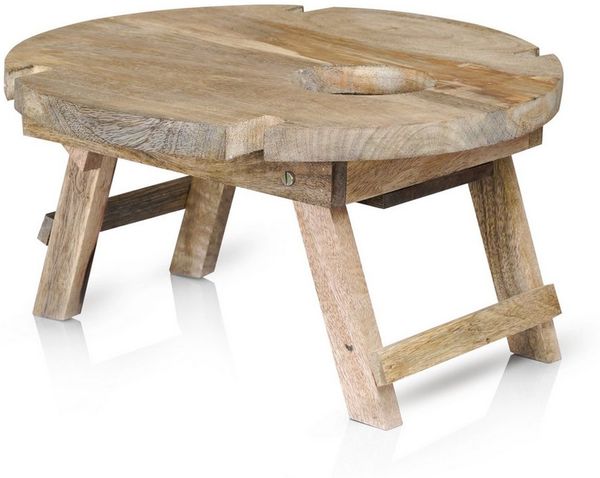 Marrakesch Orient & Mediterran Interior Beistelltisch Picknick Klapptisch Roman 40cm (1-St), Handarbeit