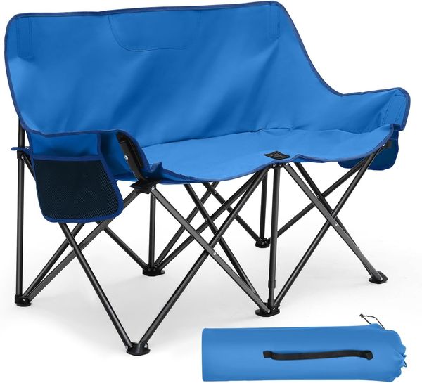 Sunula Klappbares Campingsofa für 2 Personen, Blau