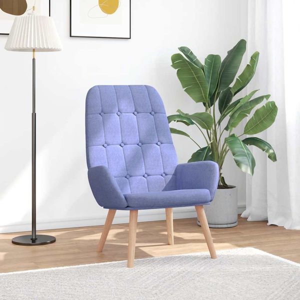 vidaXL Relaxsessel Jeansblau Stoff 4102652