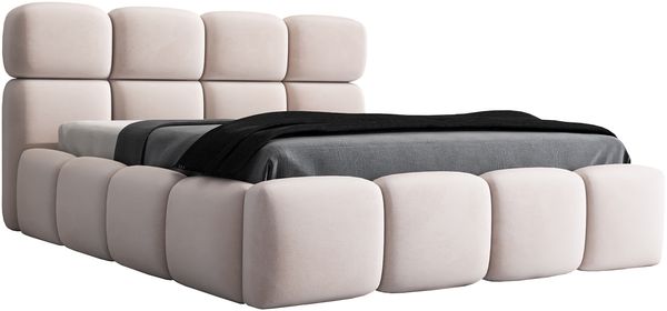 Polsterbett MONAKO 180x200 mit Matratze, Bettkasten und Lattenrost. Farbe: Beige 2 Bild 4
