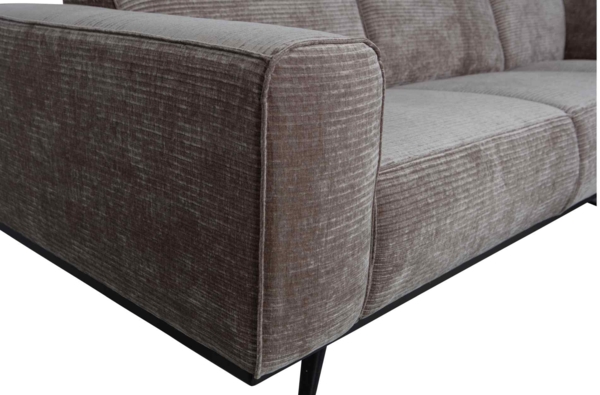 Ecksofa Statement aus gewebten Jacquard Rechts, Taupe Bild 4