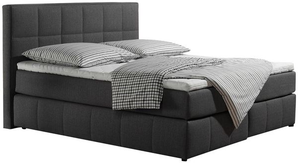 Home affaire Boxspringbett Casano, mit feiner Steppung, in 3 Matratzenarten, 2 Härtegraden und 5 Farben