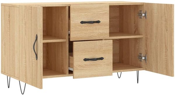 vidaXL Sideboard Sonoma-Eiche 100x36x60 cm Holzwerkstoff 828167 Bild 5
