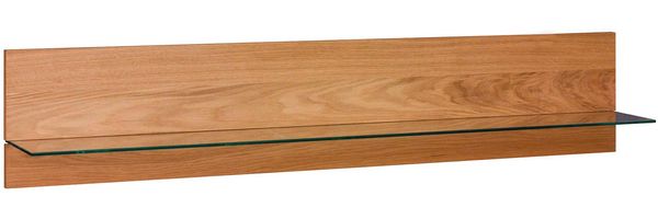 Wandboard Luisa / Lola, Echtholz, Holzfarben, 123 x 31 x 24 cm