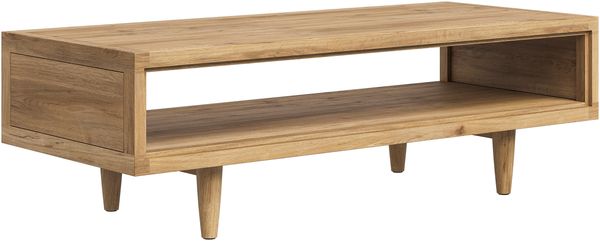 skølm 'Eivind' Couchtisch, aus Eiche Massivholz, Wohnzimmertisch mit Ablage