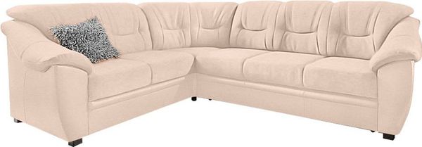 sit&more Ecksofa Savona L-Form, wahlweise mit Bettfunktion, inklusive Federkern, frei im Raum stellbar