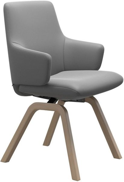 Stressless® Polsterstuhl Laurel, Low Back mit Armlehne, Größe L, mit schräggestellten Beinen in Eiche