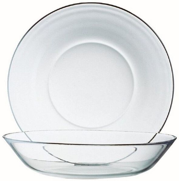 Luminarc Gebäckteller Luminarc Cosmos Puddingteller 14 cm 6er Set, Glas, (Spar-Set)