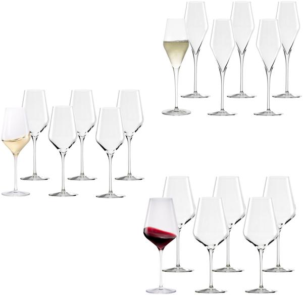 Stölzle Lausitz QUATROPHIL Weinglas Sektglas 18er Set